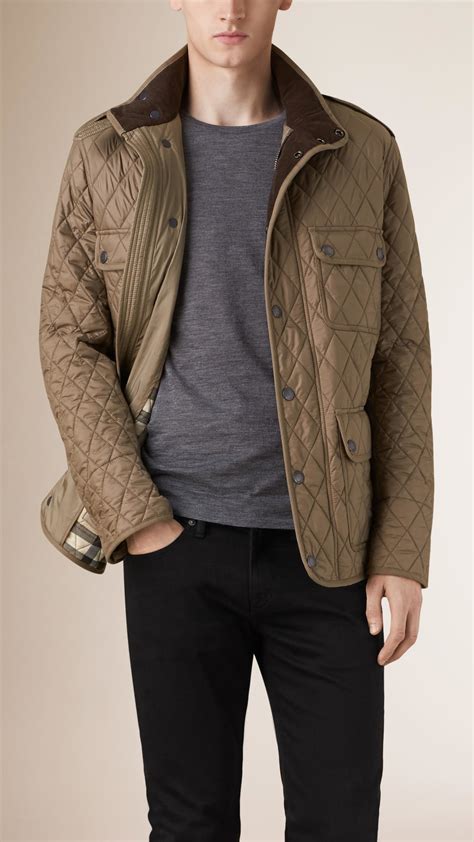 beige Burberry Jackets for Men 